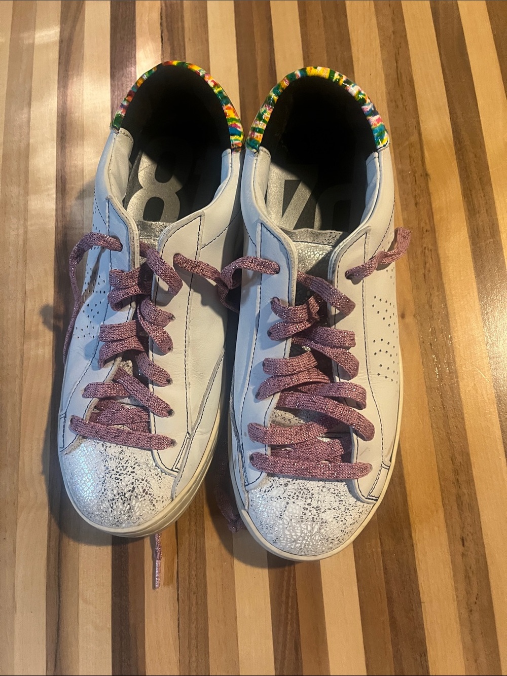 P448 rainbow sneakers